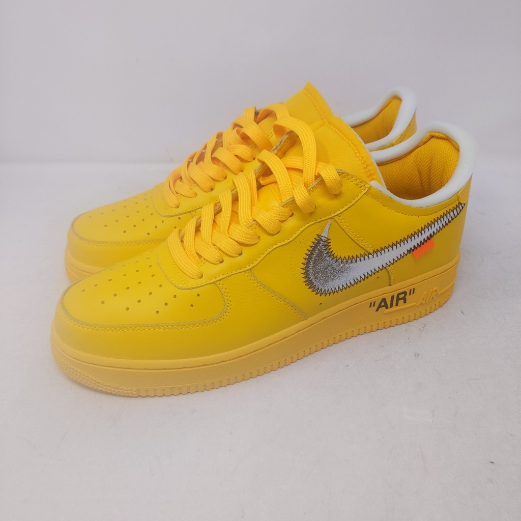 🍋Nike Air Force 1 Low, Off-White University Gold/“Lemonade”. Size 9.5 US